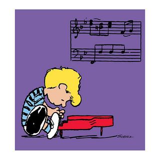 Peanuts, "Schroeder" Hand Numbered Canvas (40"x44") Limited Edition Fine Art Print with Certificate of Authenticity.