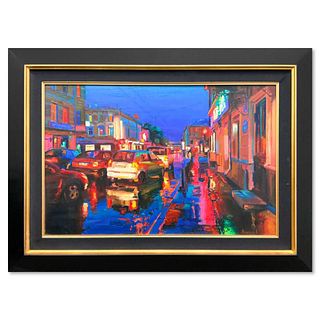 Evgeny Lushpin, "After the Rain" Framed Original Oil Painting on Canvas, Hand Signed with Letter of Authenticity.