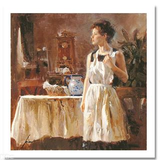 Pino (1939-2010), "Sunday Chores" Hand Signed Limited Edition with Certificate of Authenticity.