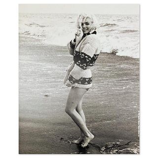 George Barris (1922-2016), "Marilyn Monroe: The Last Shoot" Hand Signed Photograph Printed from the Original Negative, with Letter of Authenticity