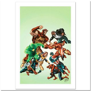Stan Lee Signed, Marvel Comics "New Thunderbolts #3" Limited Edition Canvas, Numbered 3/99 with Certificate of Authenticity.