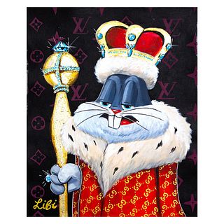 Libi- Original Acrylic on Canvas "Royal"