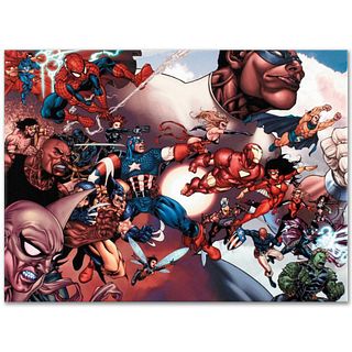 Marvel Comics "What If? Civil War #1" Numbered Limited Edition Giclee on Canvas by Harvey Tolibao with COA.