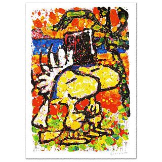 Hitched Limited Edition Hand Pulled Original Lithograph (26" x 39") by Renowned Charles Schulz Protege, Tom Everhart. Numbered and Hand Signed by the 