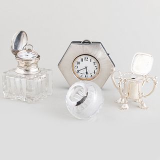 Group of English Silver Desk Accessories