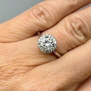 18k 0.93 Ct Diamond Ring