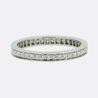Van Cleef and Arpels Romance Diamond Wedding Band Eternity Ring Size I (48)