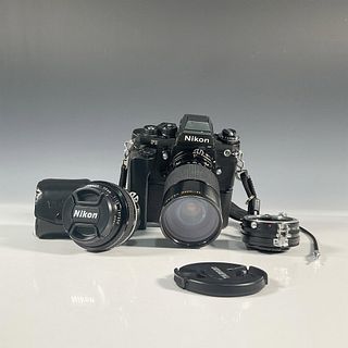4pc Nikon F3 35mm SLR Camera with Motor Drive MD-4 and Accessories