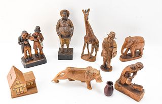 HAND CARVED FIGURES & MORE