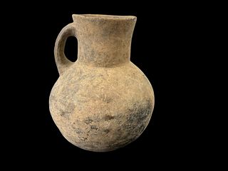 Ancient Holy Land Terracotta Handled Vessel 