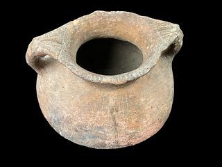 Ancient Holy Land Terracotta Bowl with Loop Handles 