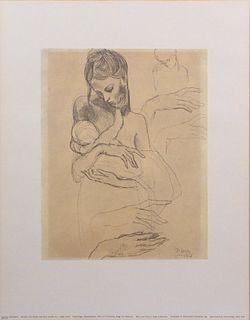 Style of Pablo Picasso:  Mother and Child, and Four Studies for a Right Hand