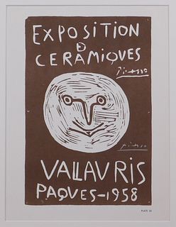After Pablo Picasso: Exposition de Ceramiques