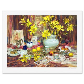 John Michael Carter, "Symphony with Lilies" Limited Edition Printer's Proof, Numbered 1/20 and Hand Signed with Letter of Authenticity