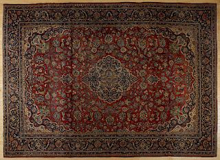 Kashan carpet, ca. 1930, 12'3'' x 9'2''.
