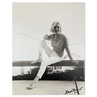 George Barris (1922-2016), "Marilyn Monroe: The Last Shoot" Hand Signed Photograph Printed from the Original Negative, with Letter of Authenticity