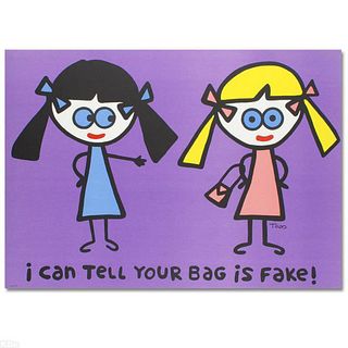 I Can Tell Your Bag is Fake Limited Edition Lithograph (38" x 27") by Todd Goldman, Numbered and Hand Signed with Certificate of Authenticity.