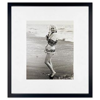 George Barris (1922-2016), "Marilyn Monroe: The Last Shoot" Framed Hand Signed Photograph Printed from the Original Negative, with Letter of Authentic