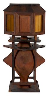 Eric Schmehl Wunderstar curiosity cabinet, signed and dated 2002, 47'' h., 23'' w.