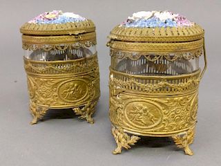 Brass powder jars