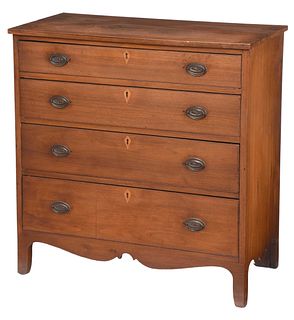 American Federal Inlaid Walnut Chest of Drawers
