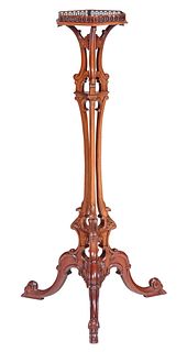 Mount Vernon Collection Replica Chippendale Style Mahogany Candle Stand 