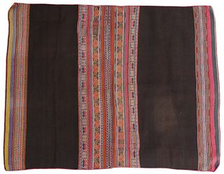 SOUTH AMERICAN HANDWOVEN TEXTILE/ AGUAYO, 45.5" X 36"