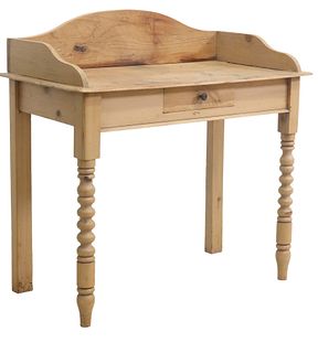 RUSTIC ENGLISH SCRUBBED PINE WASH STAND
