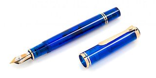 A Pelikan Blue Ocean Limited Edition Fountain Pen