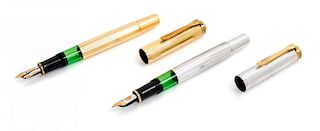 Two Pelikan Souveran: Sesquicentennial Commemorative Special Edition Fountain Pens