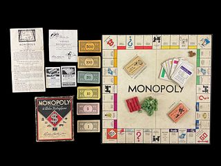 Vintage Parker Brothers Monopoly Board Game 1946