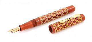 A Visconti Alhambra: Special Reserve 18-Karat Gold Limited Edition Fountain Pen