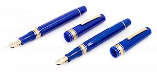 A Pair of Omas Europa Special Edition Fountain Pens