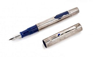 An Omas UNICEF: Signs for Children Limited Edition Silver Fountain Pen
