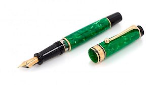 An Aurora Primavera Limited Edition Fountain Pen and Ink Set