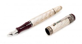 An Aurora 80th Anniversary Limited Edition Fountain Pen and Ink Set