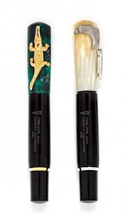 Two Delta Italy Animal Collection Roller Pens