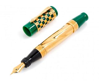 An Ancora Antonio Gaudi: Sesquicentennial Limited Edition Fountain Pen and Ink Bottle Set