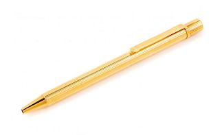 A Must de Cartier Gold-Plated Roller Ball Pen