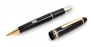 A Montblanc Meisterstuck Mechanical Pencil Length 5 3/4 inches.