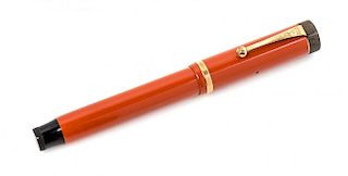 A Vintage Parker Durfold Fountain Pen Length 5 1/2 inches.