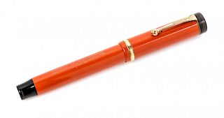 A Vintage Parker Duofold Fountain Pen Length 5 1/2 inches.