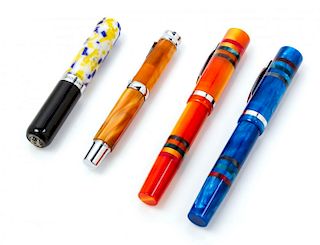 Four Monteverde Writing Instruments Length of longest 5 inches.