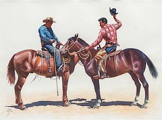 Dan Muller, (American, 1889-1977), Good Horse Flesh