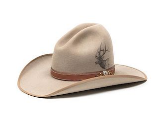 A Custom Made Cowboy Hat by Rand's, Billing's Montana Size 7 1/4.