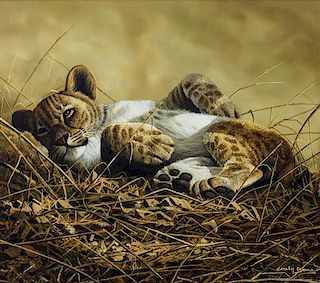 Craig Bone, (American/South African, b. 1955), Leopard Cub