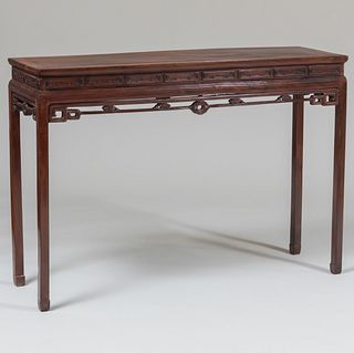 Chinese Huanghuali Carved Altar Table