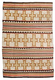 A Navajo Classic Revival Blanket 81 x 54 inches.