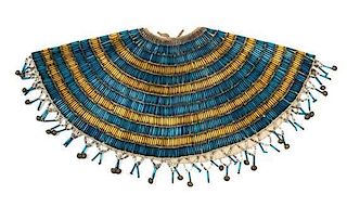 A Plateau/ Plains Area Beaded Collar Height 17 x width 34 1/4 inches.