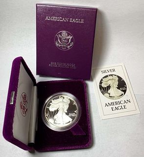1986-S Proof American Silver Eagle OGP